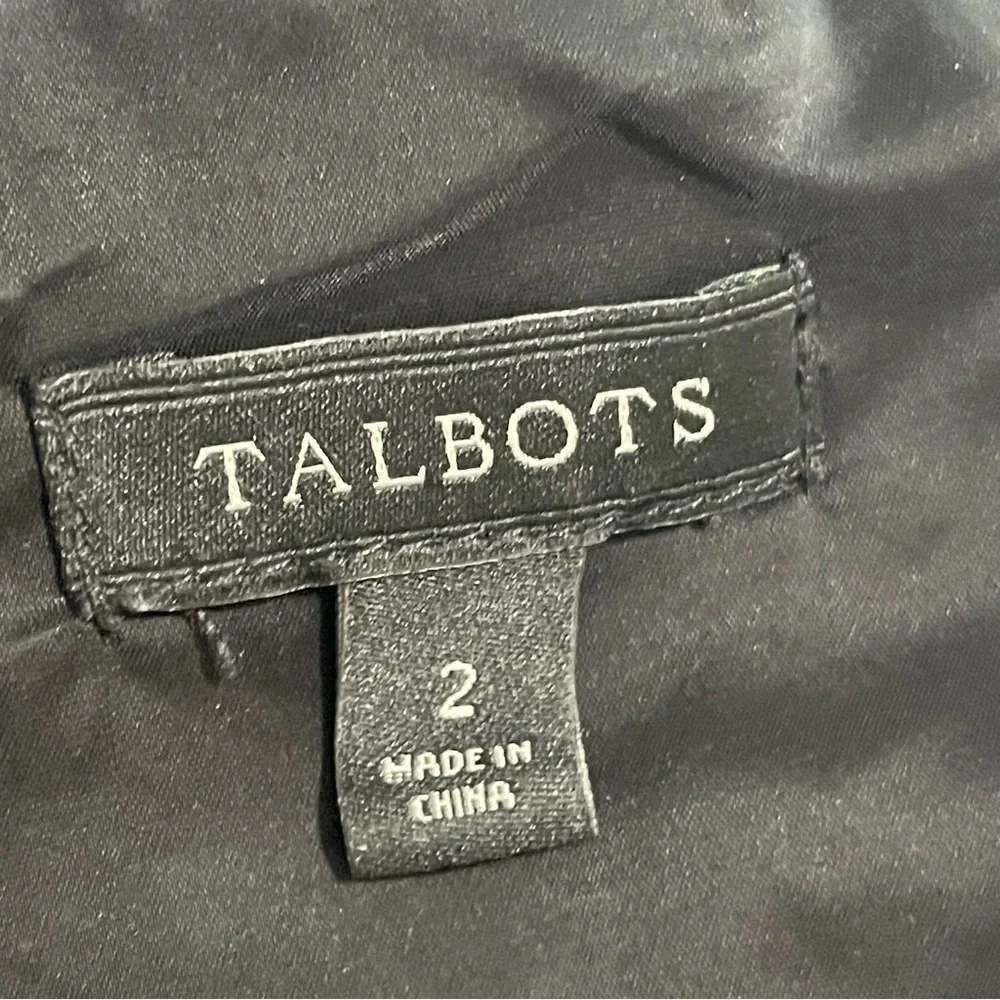 Talbots Dark Romantic Damask Dress Sleeveless Red & Black Size 2 Petite
